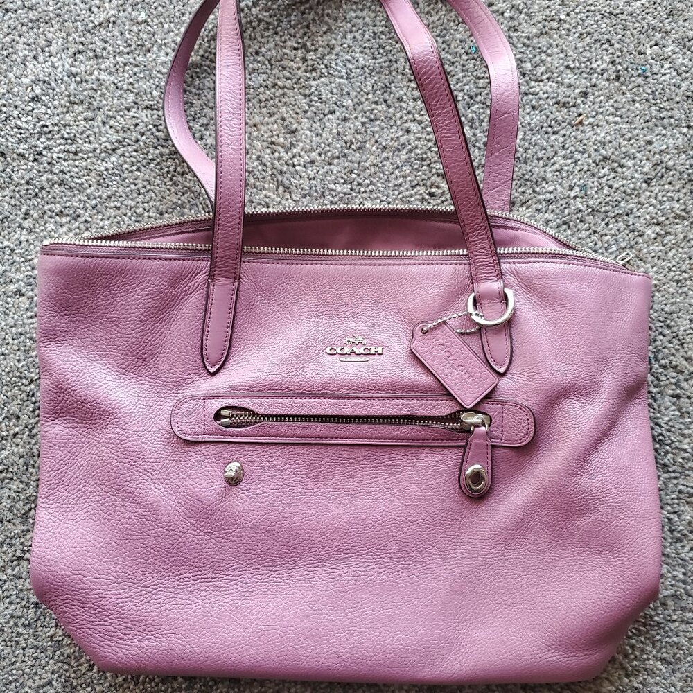 Coach Leather Tote Purse